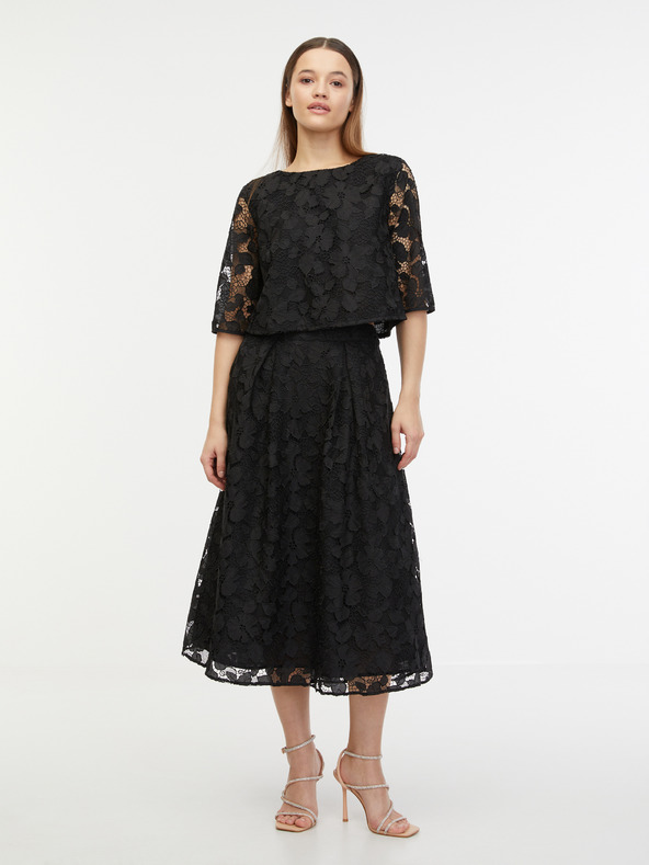 Orsay Bluză de dantelă neagră pentru femei ORSAY