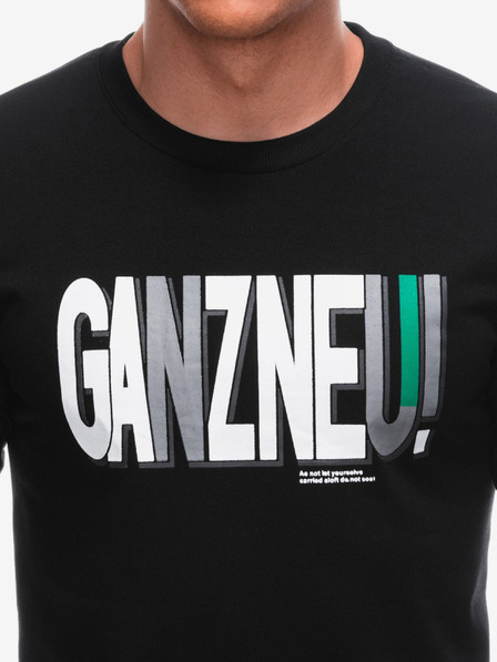 Edoti Hanorac negru pentru bărbați cu inscripții Edoti