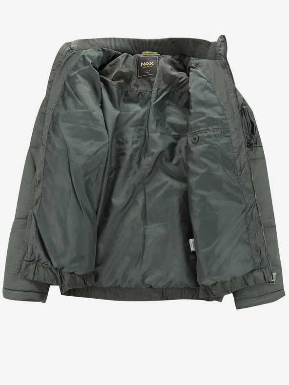 NAX Jachetă matlasată de iarnă gri pentru bărbați NAX Mabor