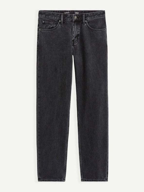 Celio Blugi negri cu croială largă Celio C75 Coback4