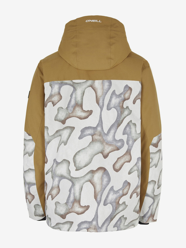 O'Neill Jachetă de schi/snowboard O'Neill Texture crem și muștar pentru bărbați