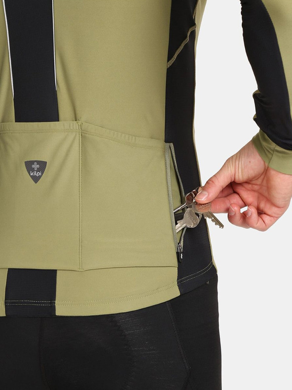 Kilpi Tricou de ciclism Kilpi Campos-M kaki pentru bărbați