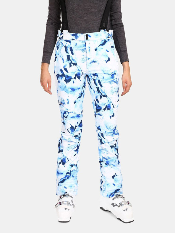 Kilpi Pantaloni de schi softshell pentru femei albaștri și albi Kilpi TORIEN-W