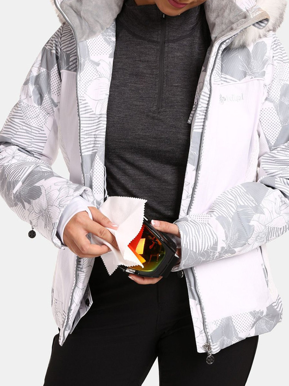 Kilpi Jachetă albă de schi încălzită pentru femei Kilpi Lena-W