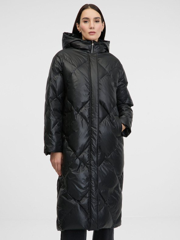 Orsay Palton matlasat negru pentru femei ORSAY