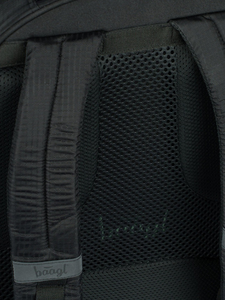 BAAGL Rucsac negru Baagl Coolmate Verde