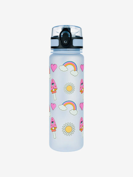 BAAGL Sticlă de băut tritan albastru hippie, 500 ml Baagl