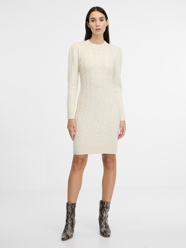 Orsay Rochie pulover crem pentru femei ORSAY