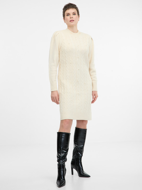 Orsay Rochie pulover crem pentru femei ORSAY