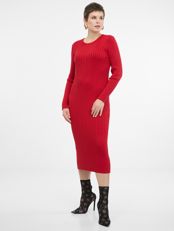 Orsay Rochie midi roșie pentru femei ORSAY