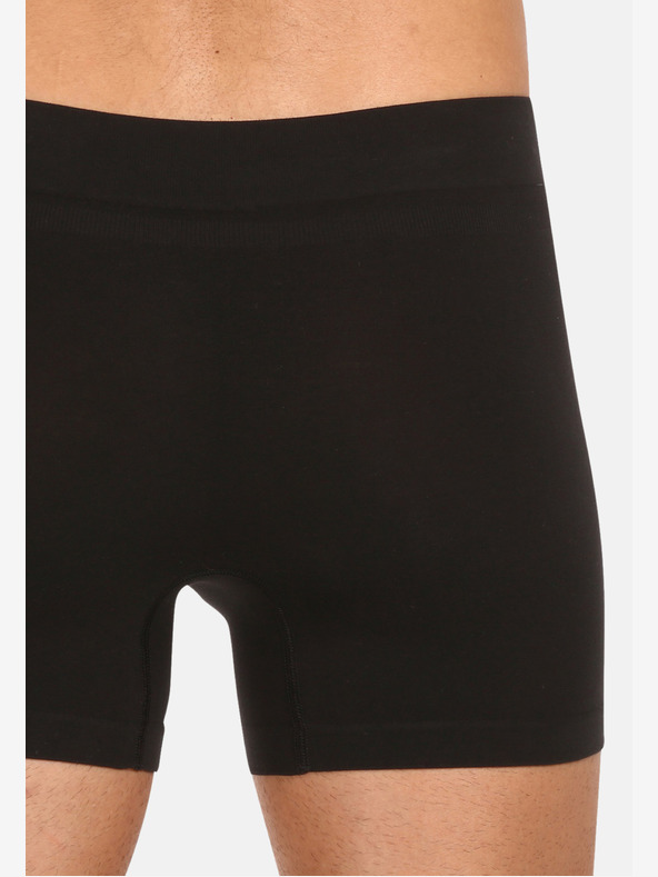 Nedeto Set de cinci boxeri bărbătești din bambus fără cusături în negru Nedeto