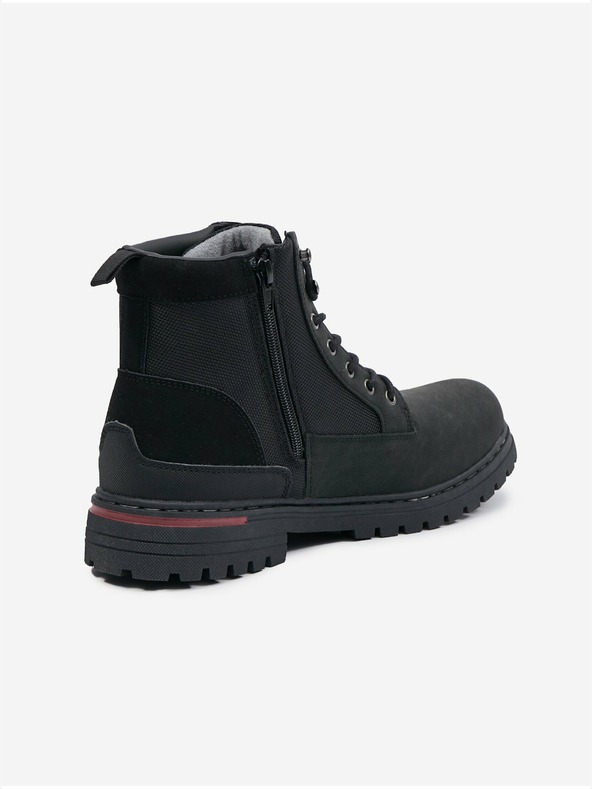 Celio Cizme de gleznă de iarnă pentru bărbați, negre Celio