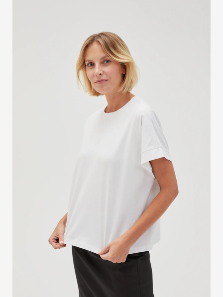 Moodo Tricou alb pentru femei Moodo