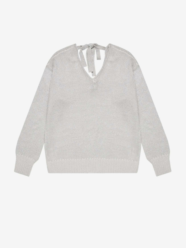 Moodo Pulover gri lucios pentru femei Moodo