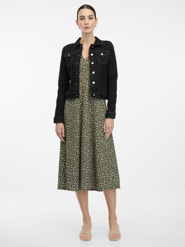 Orsay Geacă de blugi neagră pentru femei ORSAY