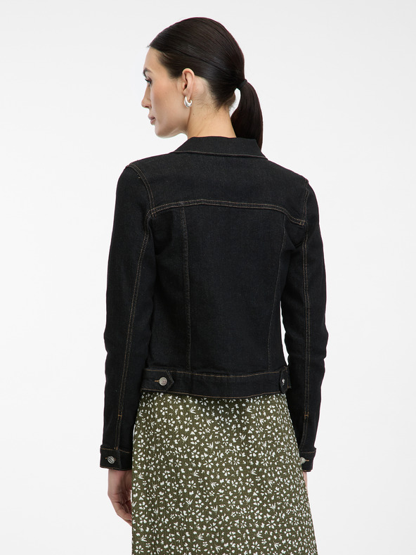 Orsay Geacă de blugi neagră pentru femei ORSAY