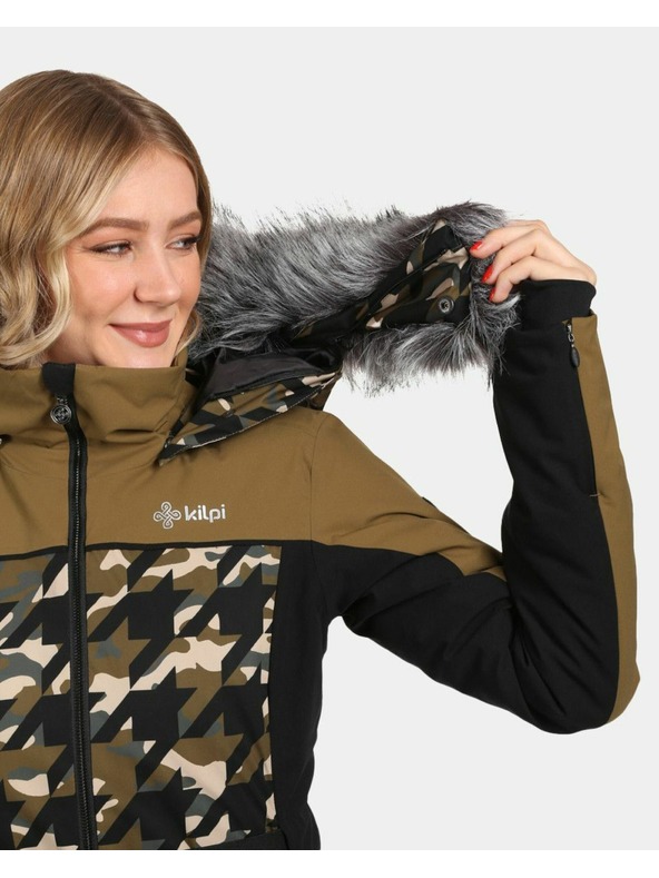 Kilpi Jachetă de schi pentru femei Kilpi CLAIR-W Khaki