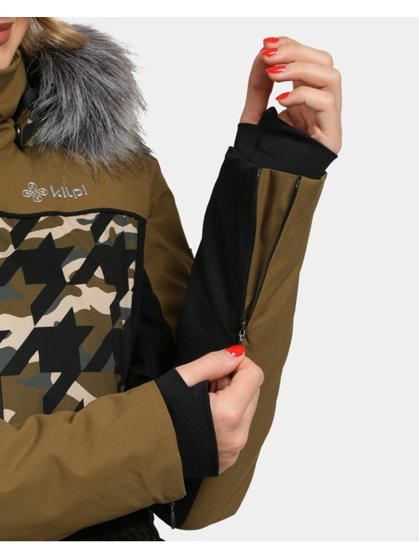 Kilpi Jachetă de schi pentru femei Kilpi CLAIR-W Khaki