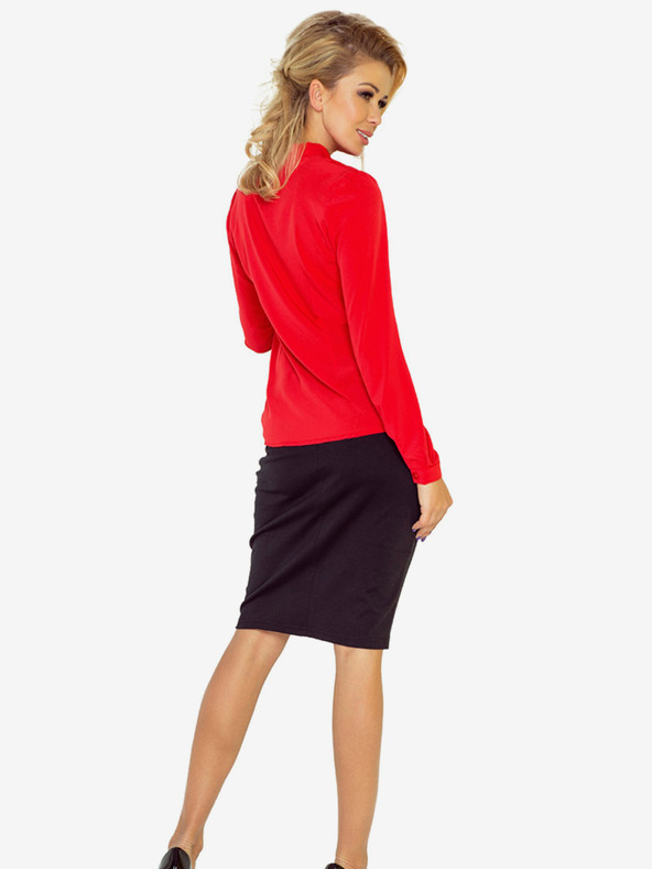 numoco Bluză roșie de damă cu țesătură Numoco