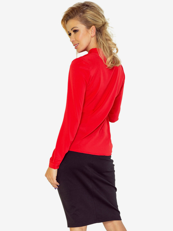 numoco Bluză roșie de damă cu țesătură Numoco