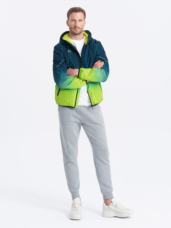 Ombre Clothing Jachetă sport verde și petrol pentru bărbați Ombre Clothing