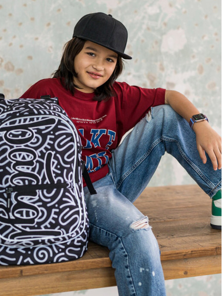 BAAGL Set școlar negru cu model - rucsac, penar, geantă Baagl Core Element