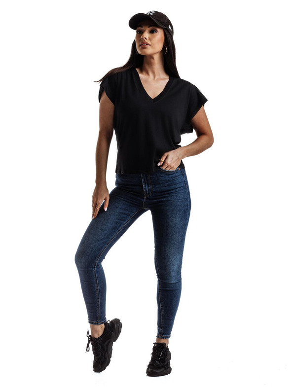 Edoti Tricou negru pentru femei Edoti