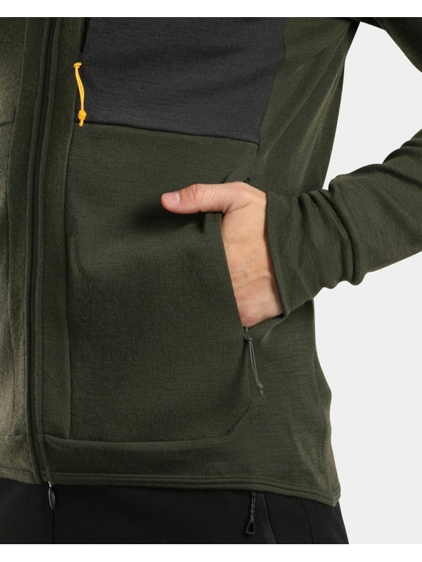 Kilpi Hanorac cu glugă pentru bărbați Kilpi MERINI-M Verde închis