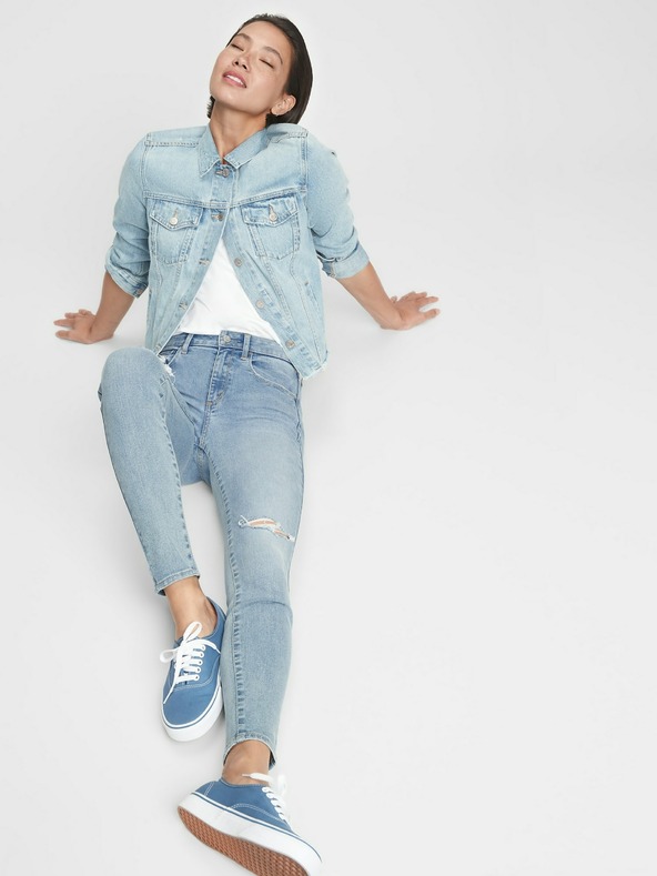 GAP Jeans distressed universal jeggings mid rise GAP