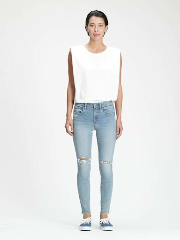 GAP Jeans distressed universal jeggings mid rise GAP