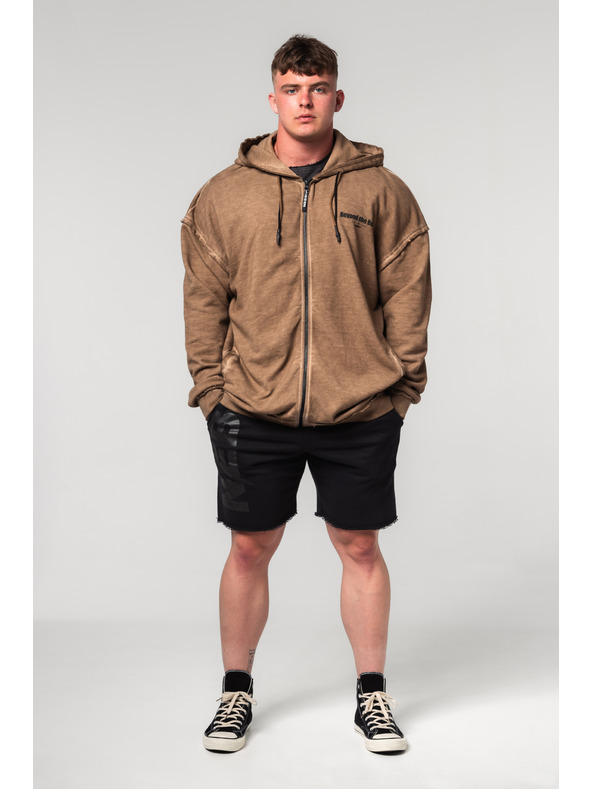 Nebbia Hanorac cu fermoar spălat GYM BRO 362