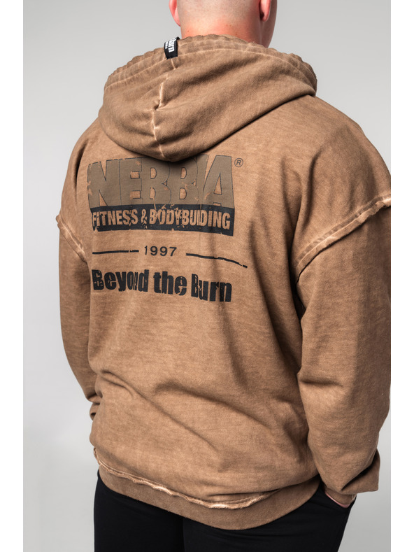 Nebbia Hanorac cu fermoar spălat GYM BRO 362