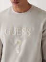 Guess Jeans Hanorac alb pentru bărbați cu logo brodat Guess jeans