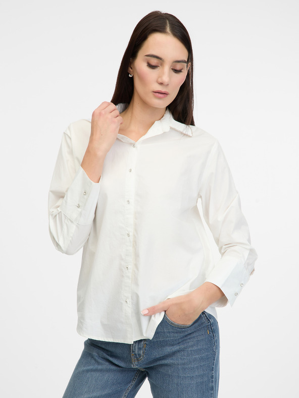 Orsay Cămașă albă pentru femei ORSAY