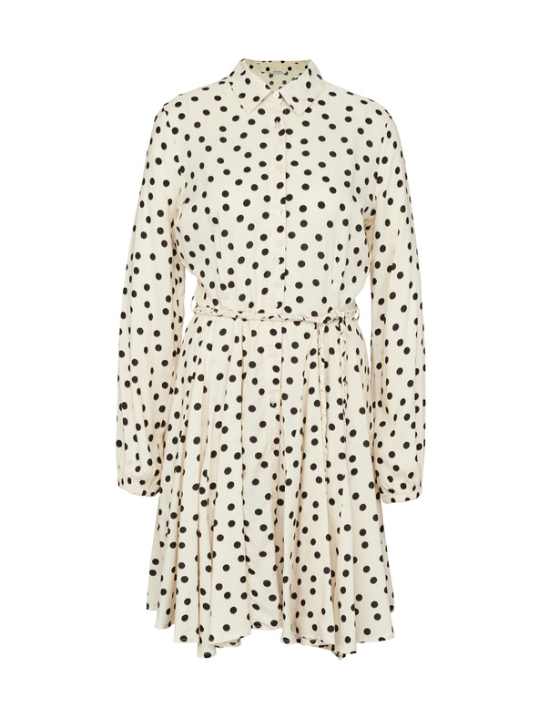 Orsay Rochie cămașă de culoare crem pentru femei, pană la genunchi ORSAY