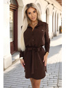 numoco Rochie tip cămașă CAMILLE cu buzunare și legătură