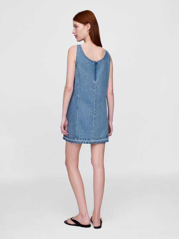 GAP Rochie mini din denim UltraSoft Americana GAP