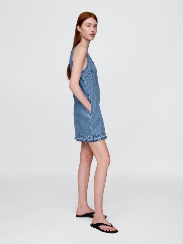 GAP Rochie mini din denim UltraSoft Americana GAP