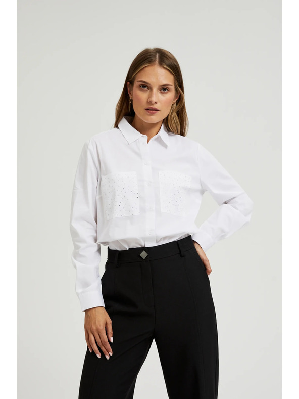 Moodo Cămașă albă pentru femei