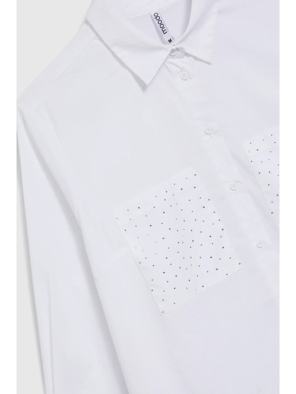 Moodo Cămașă albă pentru femei