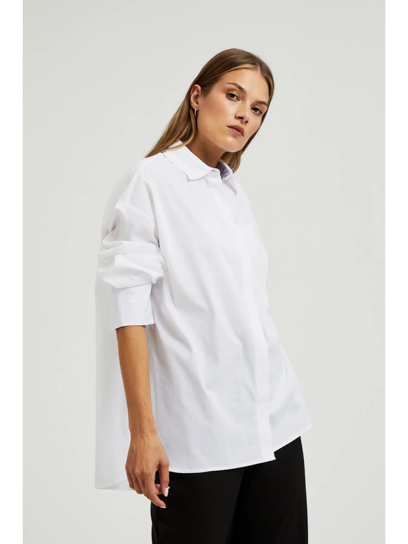 Moodo Cămașă albă pentru femei