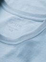 Ombre Clothing Tricou clasic BASIC din bumbac pentru bărbați - albastru deschis