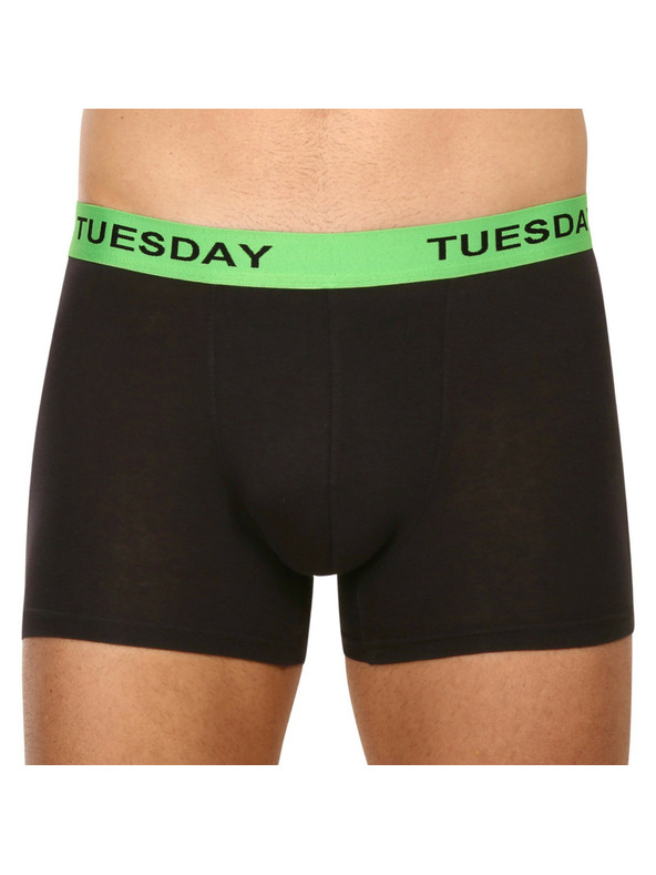 Nedeto Set de șapte - boxeri Nedeto negri pentru bărbați