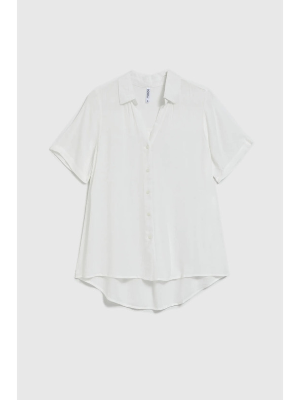 Moodo Cămașă transparentă albă Moodo