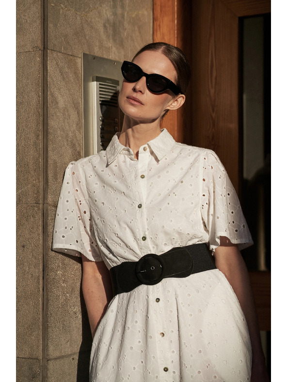 Moodo Rochie albă Madeira