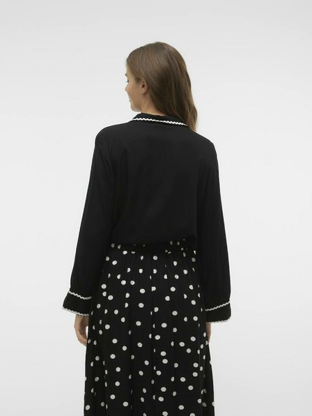 Vero Moda Cămașă neagră pentru femei Vero Moda Bumpy