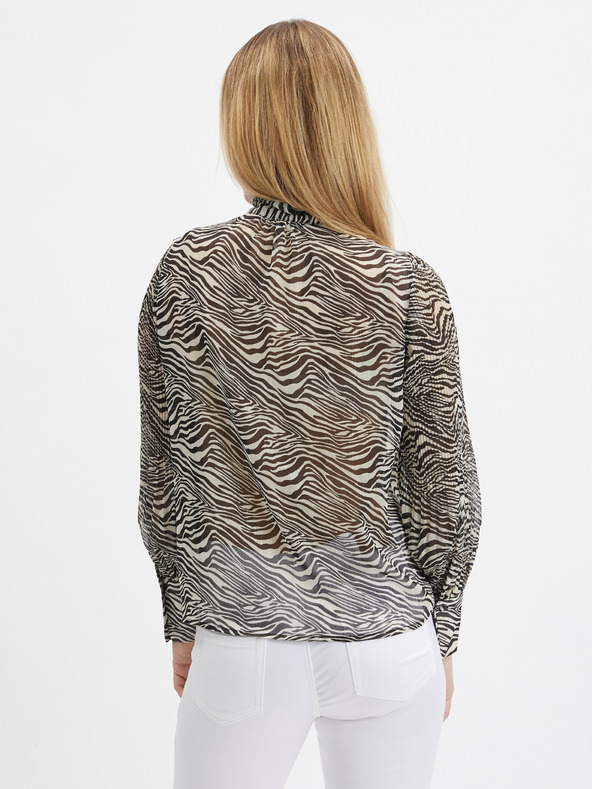 Orsay Bluză de damă neagră cu model ORSAY