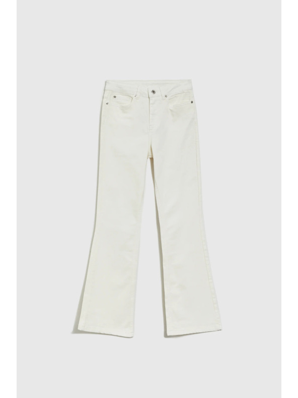 Moodo Blugi evazați crem pentru femei