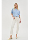 Moodo Blugi albi scurți pentru femei
