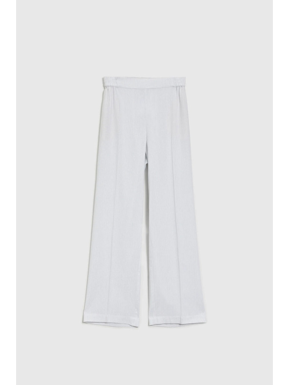 Moodo Pantaloni Moodo pentru femei - albi